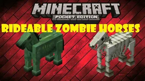 Can you ride a zombie horse in minecraft?