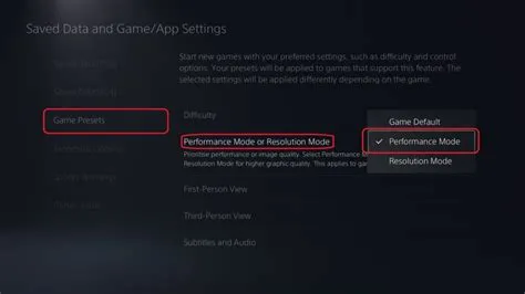 Is performance mode best for ps5?
