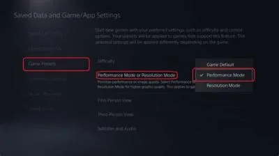 Is performance mode best for ps5?