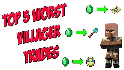 Why villager trades are bad?