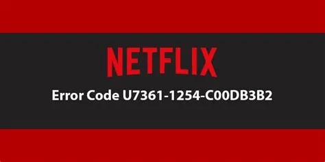 What is error code d7361 1254 c00d4e85 on netflix?