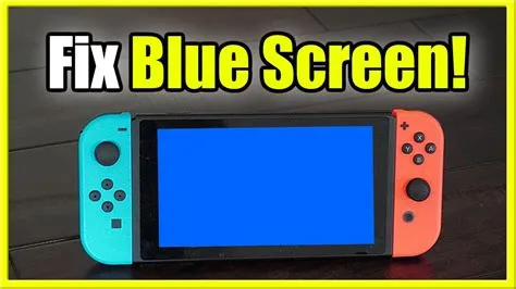 Why is my nintendo screen blue?