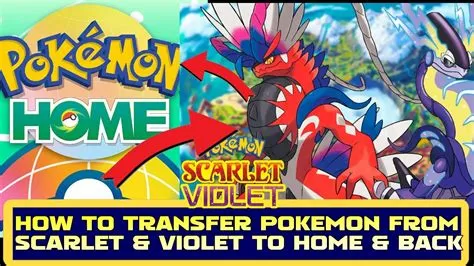 Can any pokemon be transferred to scarlet and violet?