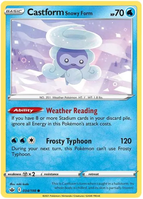 Is snowy castform rare?