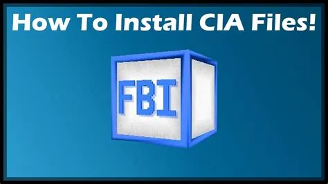 Why are 3ds files cia?