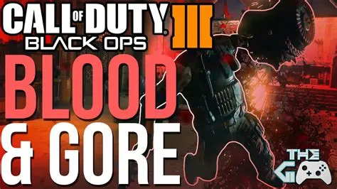 Can you turn off blood and gore in black ops 3?