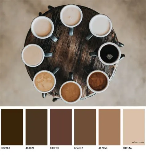 What color is hot coffee?