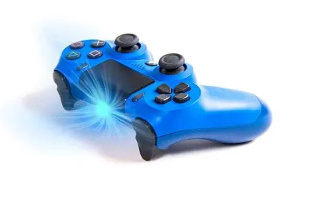 Why is my ps4 joystick flashing blue?