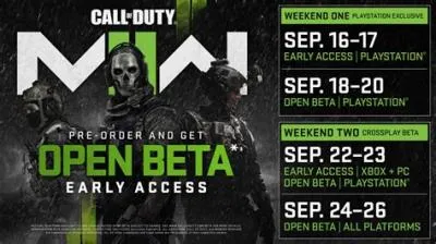 What time does mw2 early access beta start?