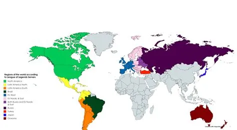 What is the strongest region in league?