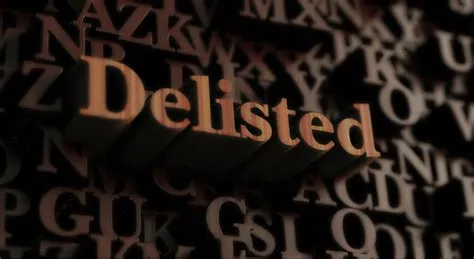 What happens to your money if a company gets delisted?