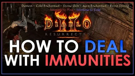 What is the easiest immunity to break in diablo 2?