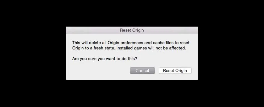 What happens if i reset origin?