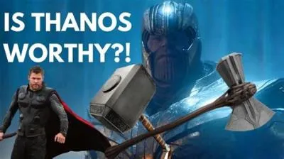 Can thanos lift thors stormbreaker?