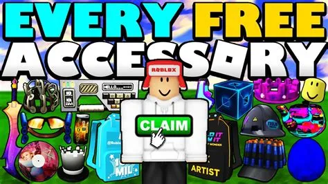 How do you get free accessories on roblox games?