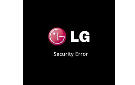 What is error 1 for lg?