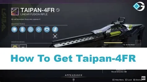 How do you unlock taipan 4fr?