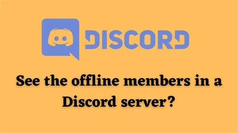 Is discord server offline?