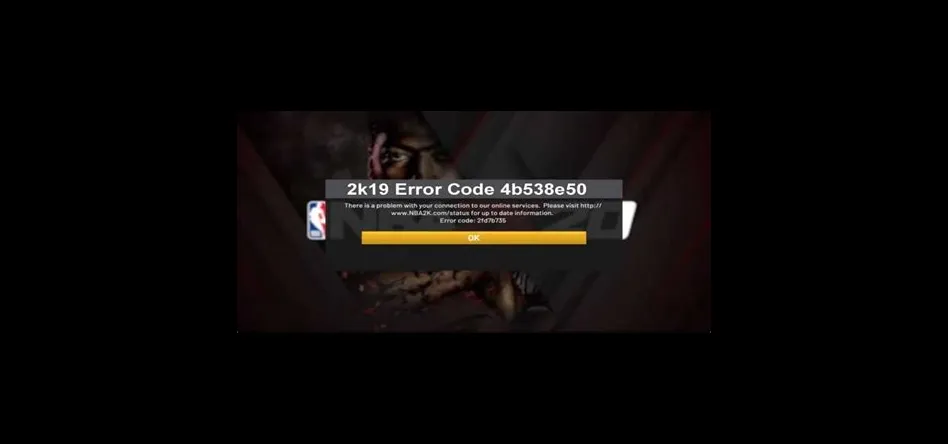 How do i fix error code 4b538e50 nba 2k19?