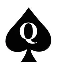 What does a queen of spades symbolize?