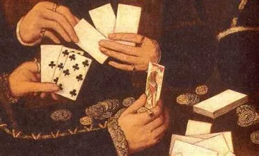 What is the origin of poker cards?
