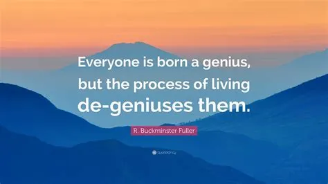 Is genius born?