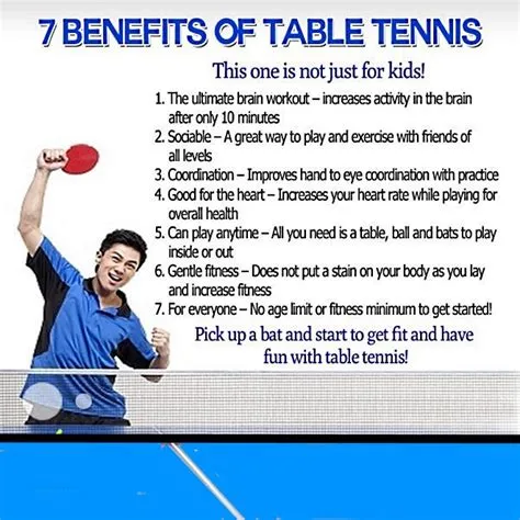 What are the health benefits of table tennis?