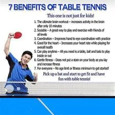 What are the health benefits of table tennis?