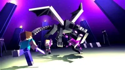 What fights the ender dragon?