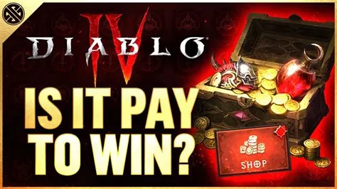 How is diablo pay to win?