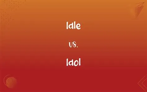 What is the difference between idle and idle?