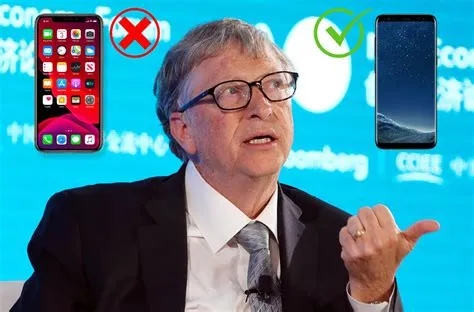 Why doesn t bill gates use an iphone?