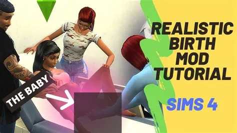 How do i make my sim give birth in sims 4?