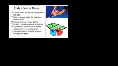 What is an unwritten rule in table tennis?