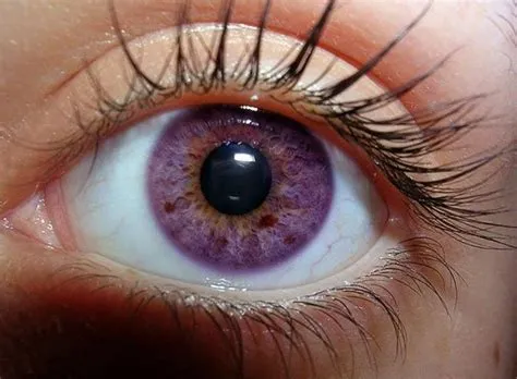 How rare are purple eyes?