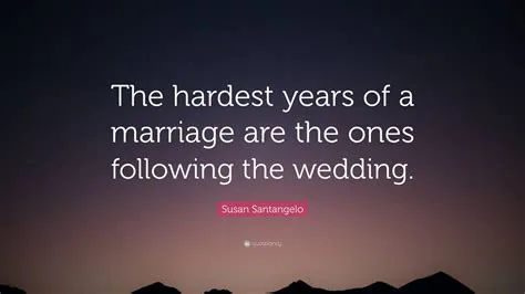 What is the hardest year of marriage?