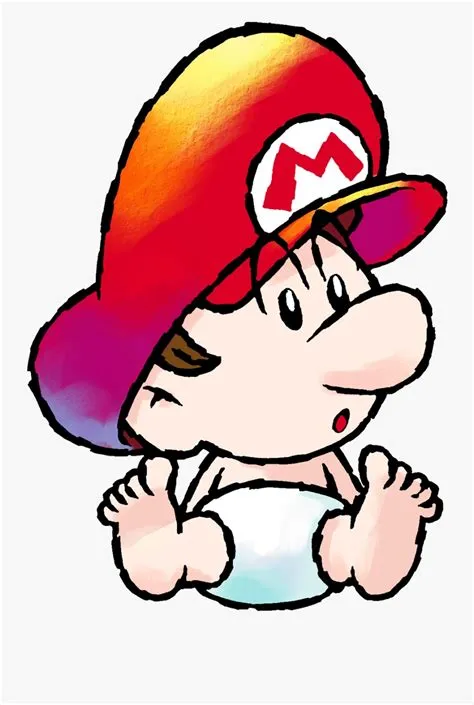 Why is mario a baby in yoshis island?