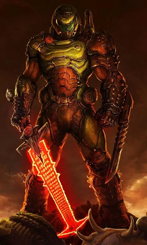 Why is doomguy on mars?