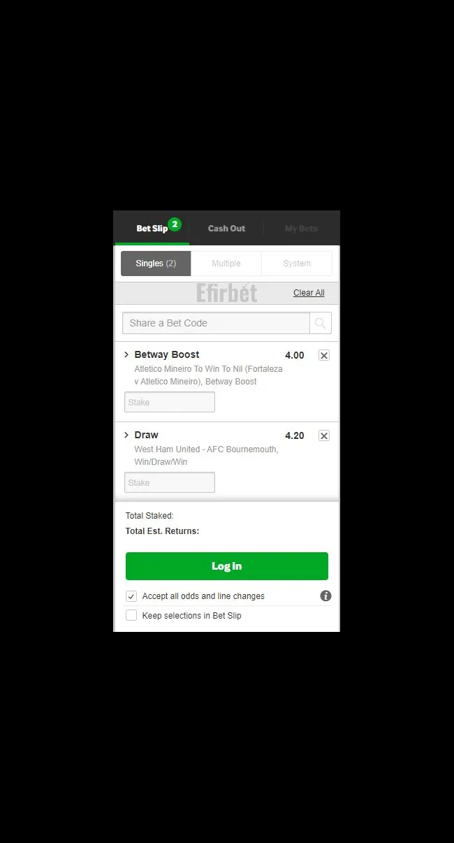 Do you have to win every bet on betslip?