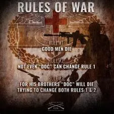 What is 1 rule of war?