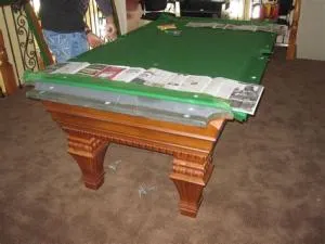 How heavy is a pool table slate?