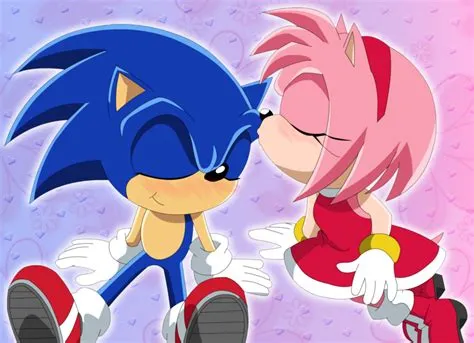 What game did sonic kiss a girl?