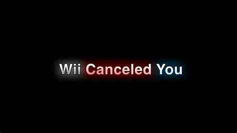 Why was wii u cancelled?