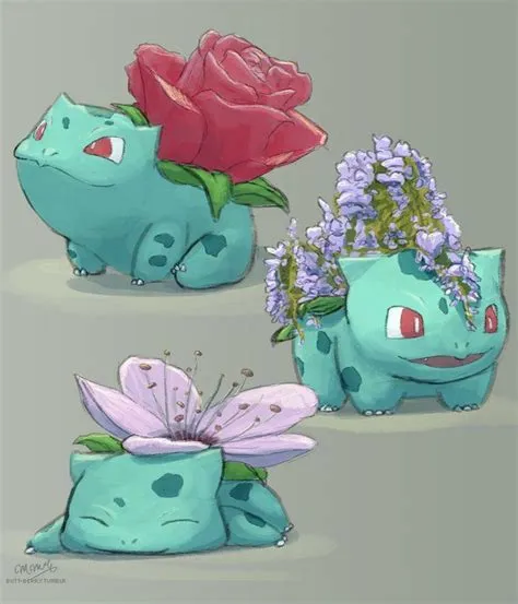 What plant is bulbasaur based on?