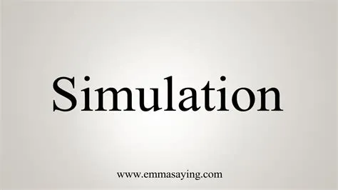 What is simulation in one word?