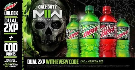 How many cod points from mountain dew?