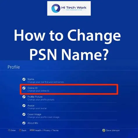 What is the psn name?