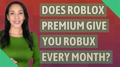 Does roblox premium give robux every month?