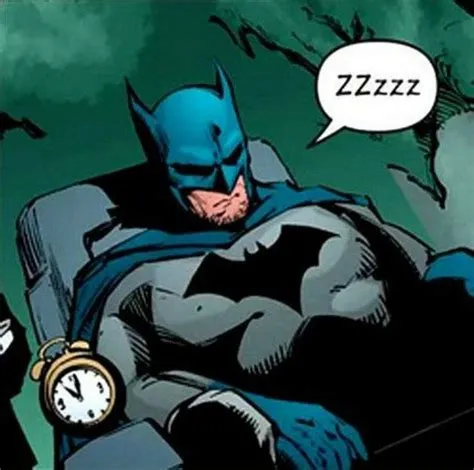 How does batman sleep?