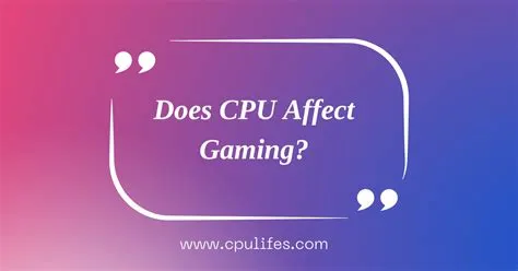 Does an old cpu affect gaming?